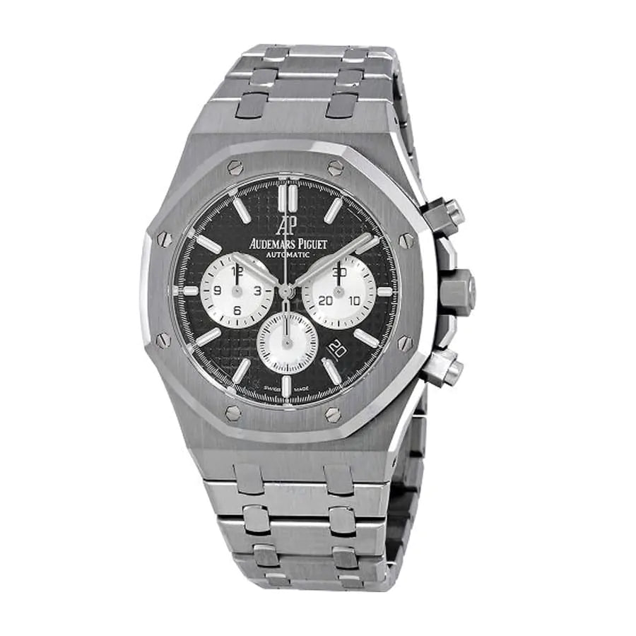 【Super Clone】Audemars Piguet Royal Oak Chronograph Watch-Black Dial 41mm