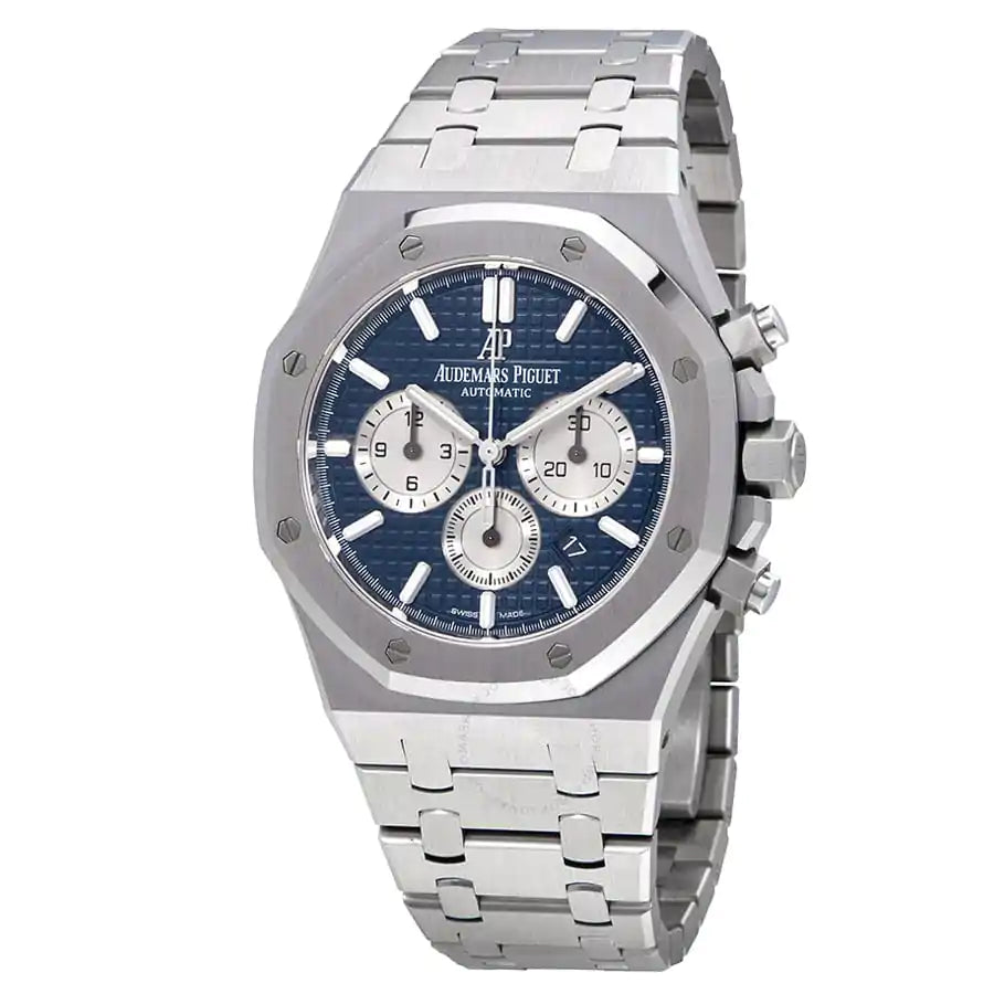 【Super Clone】Audemars Piguet Royal Oak 41mm Blue Dial Stainless Steel Bracelet Men's Watch
