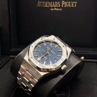 【Super Clone】Audemars Piguet Royal Oak Selfwinding Blue dial, 37mm, Stainless steel, 15450ST.OO.1256ST.03