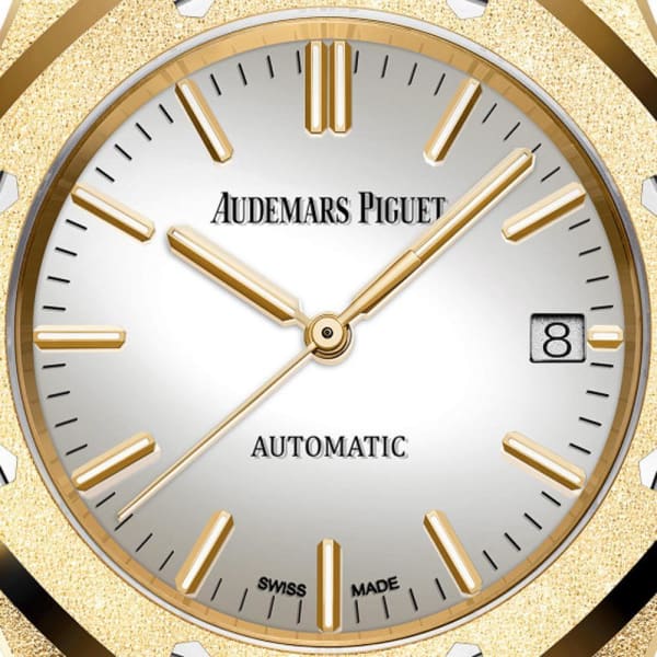 【Super Clone】Audemars Piguet Royal Oak Frosted Gold Selfwinding Ref. # 15454BA.GG.1259BA.02