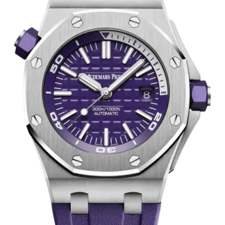 【Super Clone】Audemars Piguet Offshore Diver Purple Dial 42mm 15710ST.OO.A077CA.0