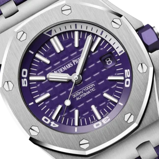 【Super Clone】Audemars Piguet Offshore Diver Purple Dial 42mm 15710ST.OO.A077CA.0