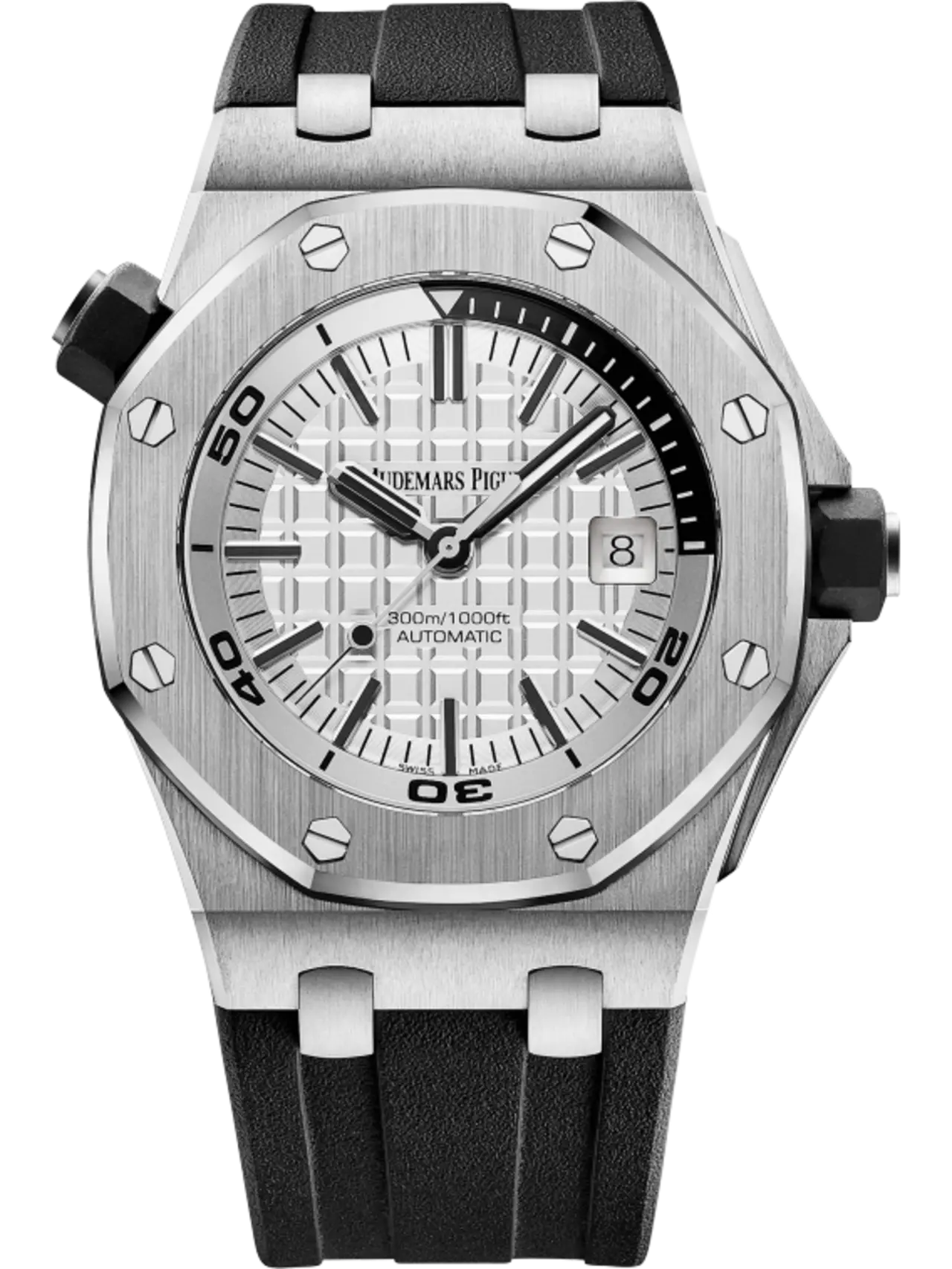 【Super Clone】Audemars Piguet Offshore Diver Siver-Toned Dial 42mm 15710ST.OO.A002CA.02