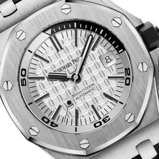 【Super Clone】Audemars Piguet Offshore Diver Siver-Toned Dial 42mm 15710ST.OO.A002CA.02