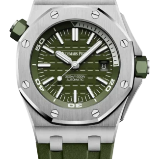 【Super Clone】Audemars Piguet OFFSHORE DIVER Khaki Dial 42mm 15710ST.OO.A052CA.01