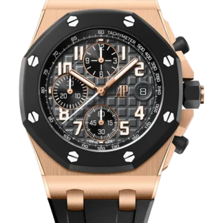 【Super Clone】Audemars Piguet OFFSHORE Pink Gold Anthracite Grey Dial CHRONOGRAPH 42mm 26238OK.OO.A002CA.01