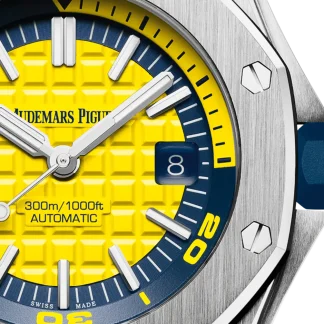 【Super Clone】Audemars Piguet OFFSHORE DIVER Yellow Dial 42mm 15710ST.OO.A051CA.01