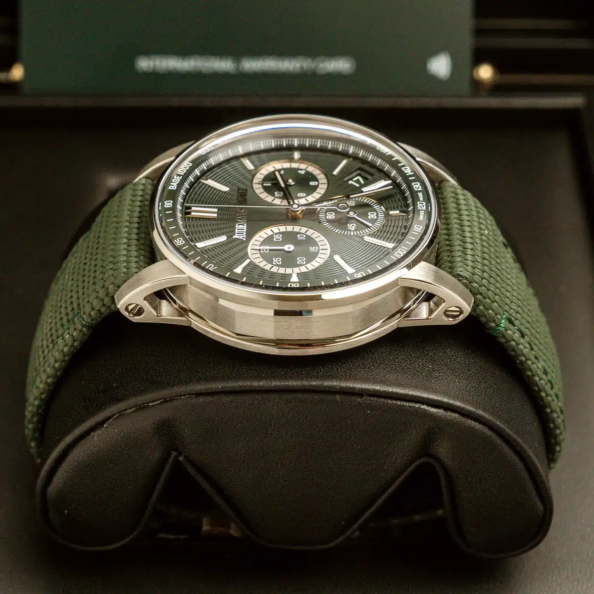 【Super Clone】Audemars Piguet Code 11.59 Green Dial Green Rubber Strap Watch 41mm 26393ST.OO.A056KB.01