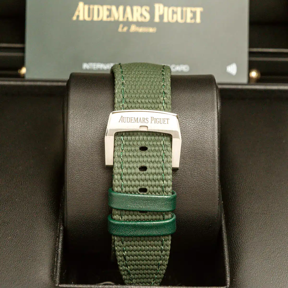 【Super Clone】Audemars Piguet Code 11.59 Green Dial Green Rubber Strap Watch 41mm 26393ST.OO.A056KB.01