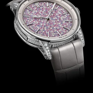 【Super Clone】Audemars Piguet Code 11.59 Selfwinding White Gold 38 mm Pink Sapphires & Diamond Dial | 77410BC.ZZ.D132CR.01