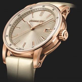 【Super Clone】Audemars Piguet Code 11.59 Selfwinding 38mm Pink Rose Gold Ivory Dial | 77410OR.OO.A825CR.01