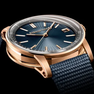 【Super Clone】Audemars Piguet Code 11.59 Selfwinding 41mm Pink Rose Gold Blue Dial | 15210OR.OO.A348KB.01