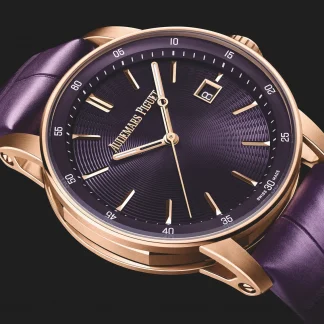 【Super Clone】Audemars Piguet Code 11.59 Selfwinding 38mm Pink Rose Gold Purple Dial | 77410OR.OO.A623CR.01