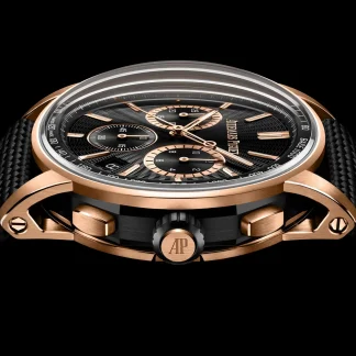 【Super Clone】Audemars Piguet Code 11.59 Black Dial Black Rubber Strap Watch 41mm 26393NR.OO.A002KB.02