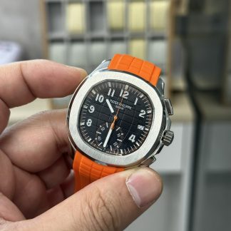 【Super Clone】Replica Patek Philippe Aquanaut 5968A 001 Chronograph Orange Rubber 42mm