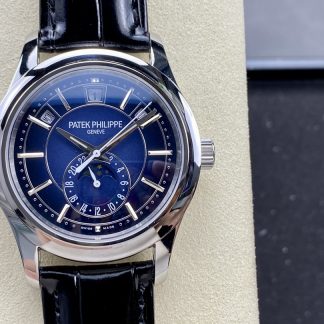 【Super Clone】Replica Patek Philippe Complications Annual Calendar White Gold 5205G 013 40mm Mens Watch