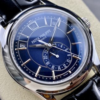 【Super Clone】Replica Patek Philippe Complications Annual Calendar White Gold 5205G 013 40mm Mens Watch