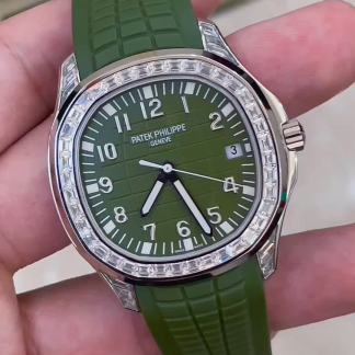 【Super Clone】Patek Philippe Aquanaut 5167 300G 010 Black & Green & Brown 40mm