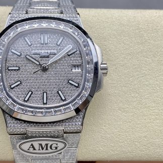 【Super Clone】Patek Philippe Nautilus Diamond 5711 40mm & 35mm Replica Watch