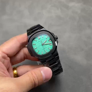 【Super Clone】Patek Philippe Nautilus 5711 AET Green Dial Black Ceramic 40mm Men's Watch
