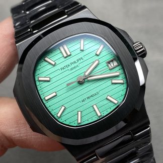 【Super Clone】Patek Philippe Nautilus 5711 AET Green Dial Black Ceramic 40mm Men's Watch