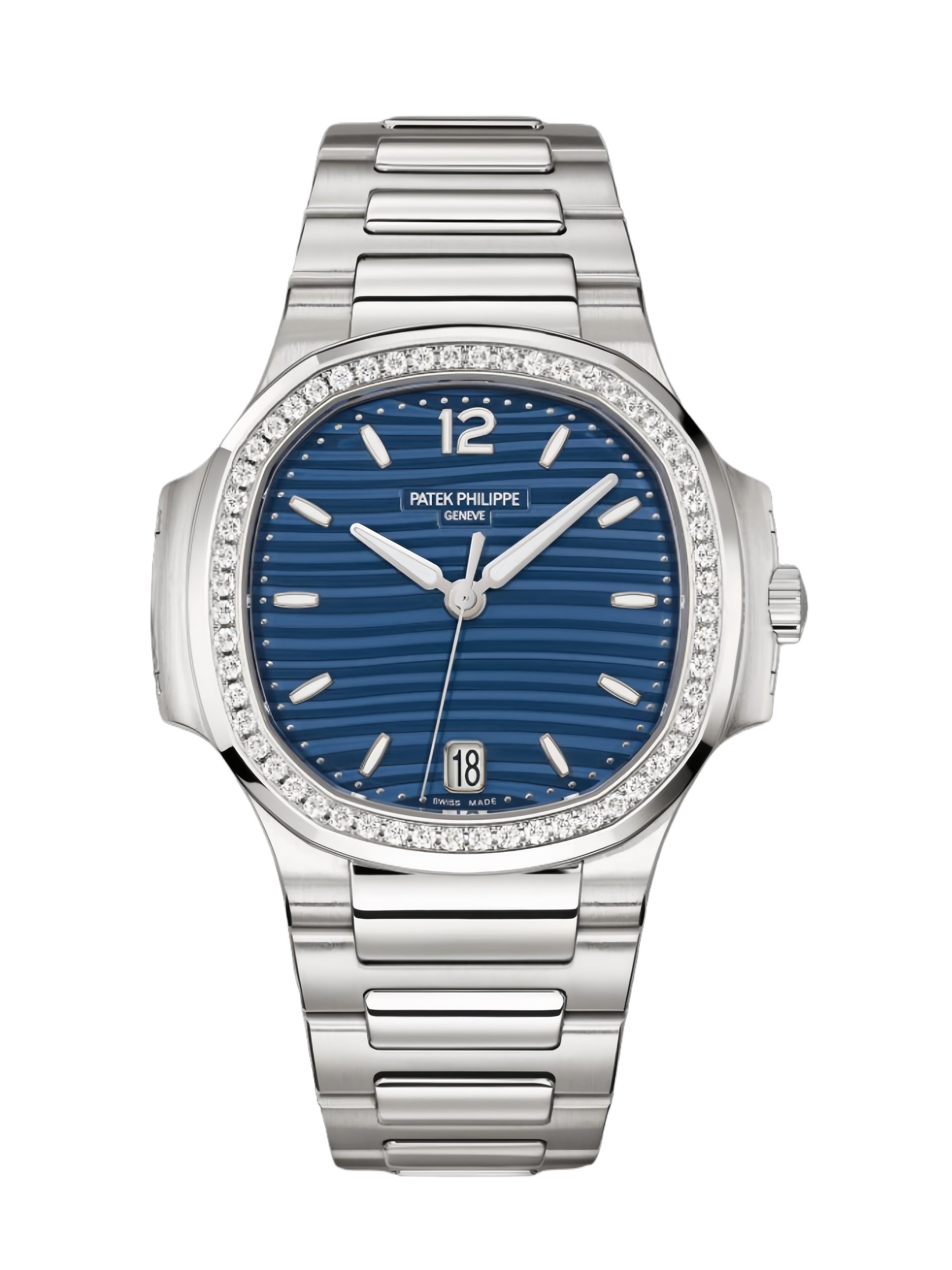 【Super Clone】Patek Philippe Nautilus Ladies Stainless Steel Blue Dial 7118 1200A 001 35mm