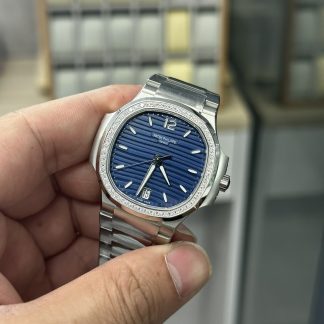 【Super Clone】Patek Philippe Nautilus Ladies Stainless Steel Blue Dial 7118 1200A 001 35mm