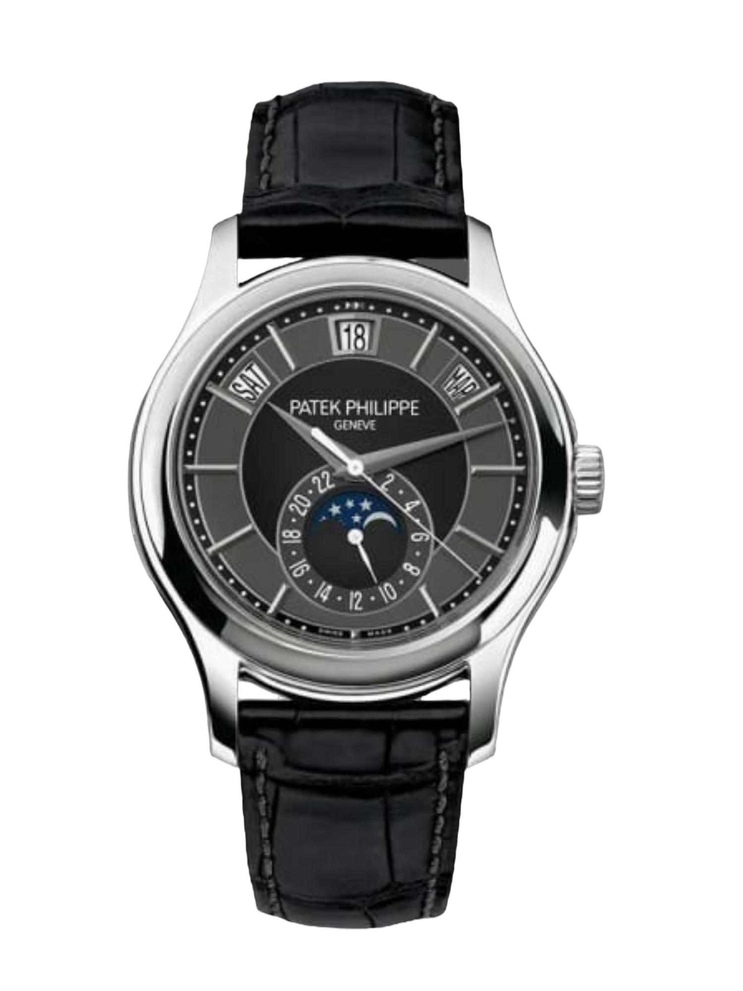【Super Clone】Replica Patek Philippe Complications Annual Calendar White Gold 5205G 010 40mm Mens Watch