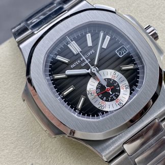 【Super Clone】Patek Philippe Nautilus Chronograph Stainless Steel Black Dial 5980 1A 014