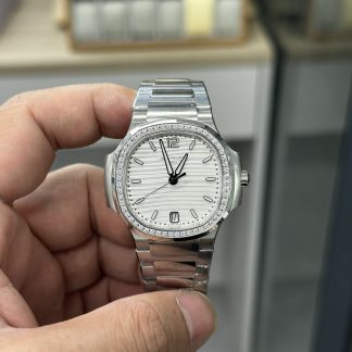 【Super Clone】Patek Philippe Nautilus Automatic Diamond White Dial 7118 1200A 010