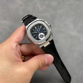 【Super Clone】Patek Philippe Nautilus Chronograph Stainless Steel Blue Dial 5980 1A 001