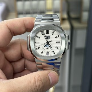 【Super Clone】Patek Philippe Nautilus Annual Calendar White Dial 5726 1A 010