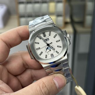 【Super Clone】Patek Philippe Nautilus Annual Calendar White Dial 5726 1A 010