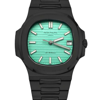 【Super Clone】Patek Philippe Nautilus 5711 AET Green Dial Black Ceramic 40mm Men's Watch