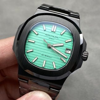 【Super Clone】Patek Philippe Nautilus 5711 AET Green Dial Black Ceramic 40mm Men's Watch
