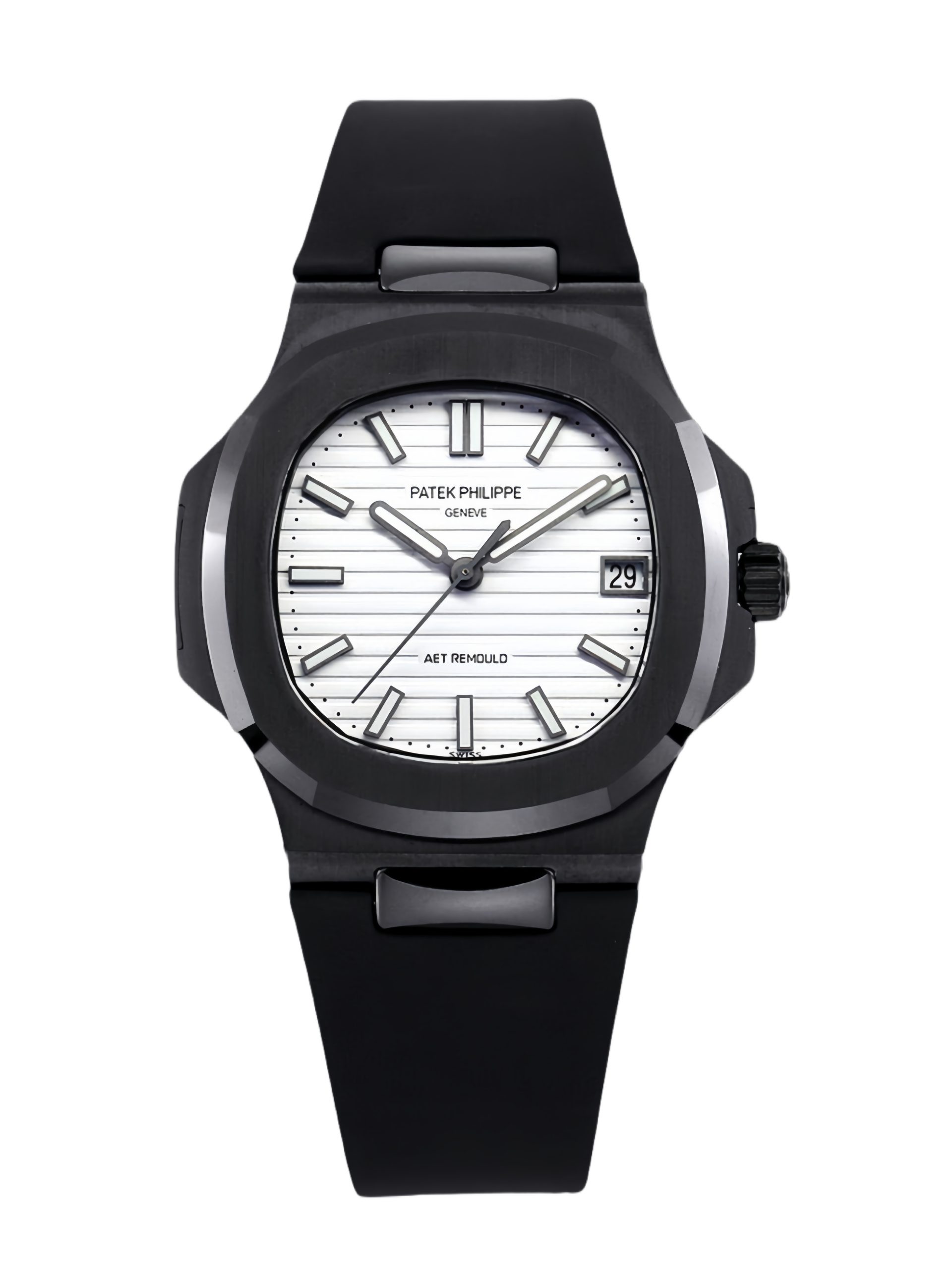 【Super Clone】Patek Philippe Nautilus Titanium Case White Dial 5711 40MM Watch