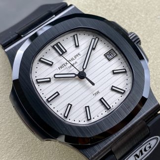 【Super Clone】Patek Philippe Nautilus Titanium Case White Dial 5711 40MM Watch