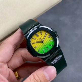 【Super Clone】Patek Philippe Nautilus Yellow & Green 5711 40MM Watch