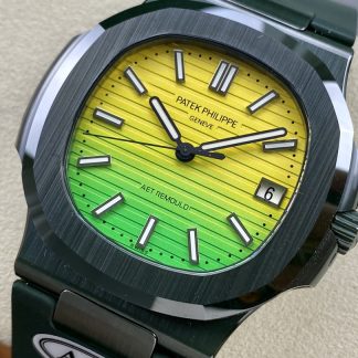【Super Clone】Patek Philippe Nautilus Yellow & Green 5711 40MM Watch