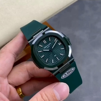 【Super Clone】Patek Philippe Nautilus Green Rubber Green Dial 5711 40MM Watch