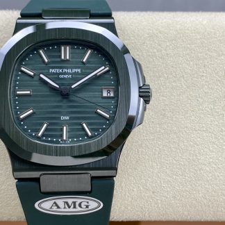 【Super Clone】Patek Philippe Nautilus Green Rubber Green Dial 5711 40MM Watch