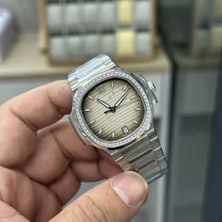 【Super Clone】Patek Philippe Nautilus Automatic Diamond Grey Dial 7118 1200A 011 35.2mm