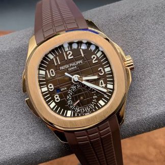 【Super Clone】Replica Patek Philippe Aquanaut 5164R 001 Travel Time Rose Gold Mens Watch