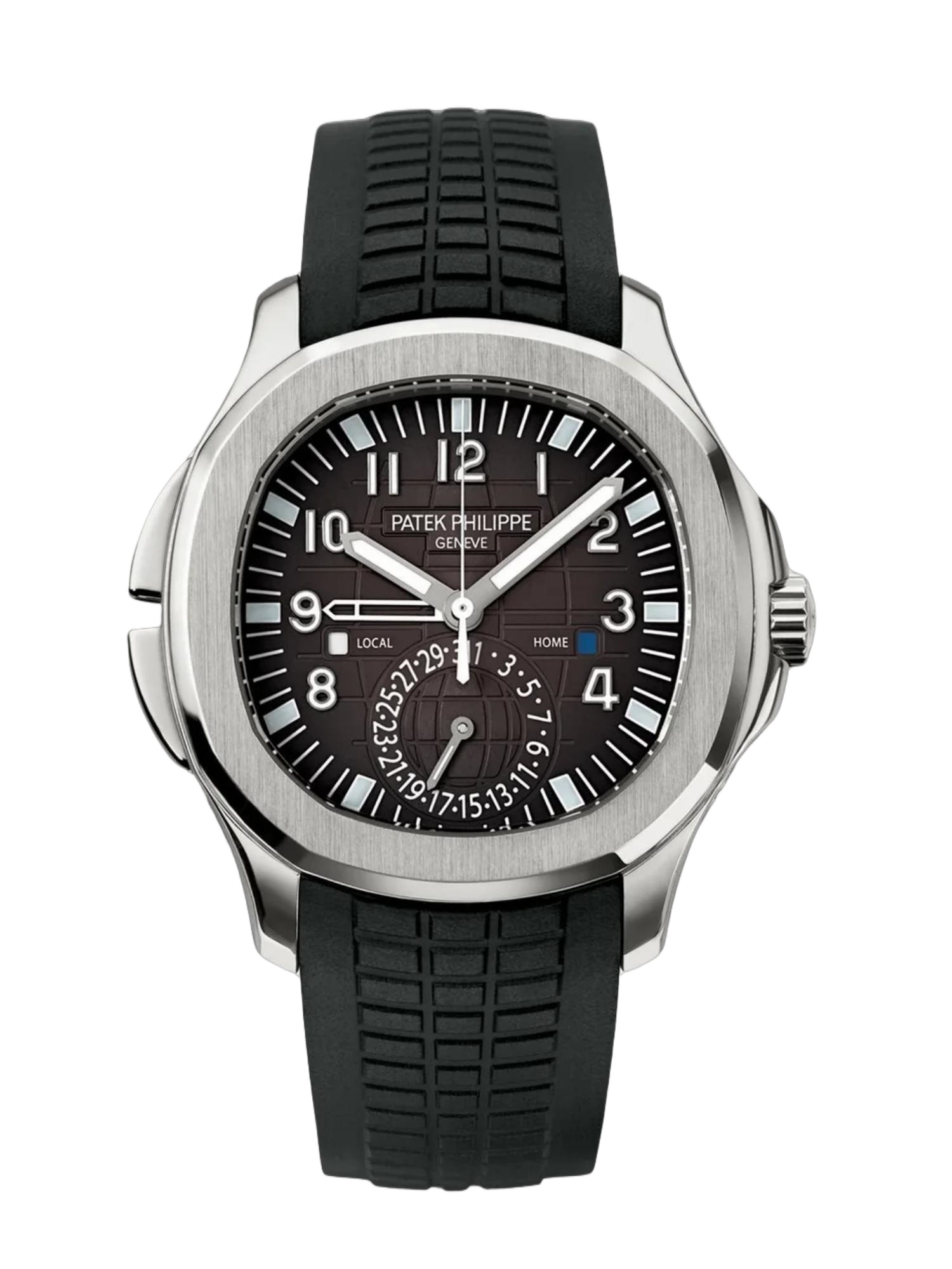 【Super Clone】Replica Patek Philippe Aquanaut 5164A 001 Stainless Steel Dual Time 40mm Mens Watch