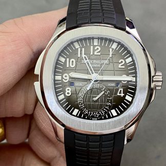【Super Clone】Replica Patek Philippe Aquanaut 5164A 001 Stainless Steel Dual Time 40mm Mens Watch