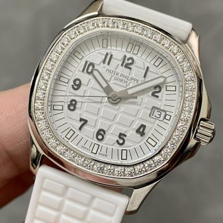 【Super Clone】Replica Patek Philippe Aquanaut White 5067A 024 36mm Lady Watch