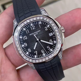 【Super Clone】Patek Philippe Aquanaut 5167 300G 010 Black & Green & Brown 40mm