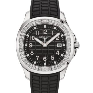 【Super Clone】Replica Patek Philippe Aquanaut 5267 200A 001 Black Dial Diamond Bezel Watch