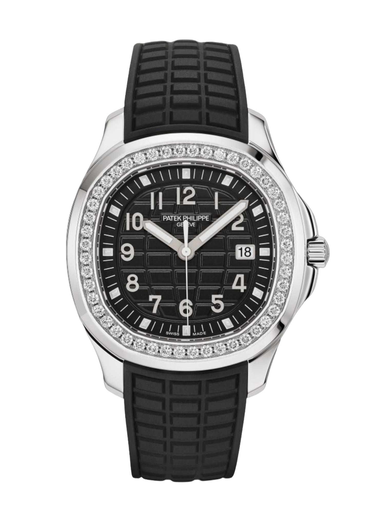 【Super Clone】Replica Patek Philippe Aquanaut 5267 200A 001 Black Dial Diamond Bezel Watch