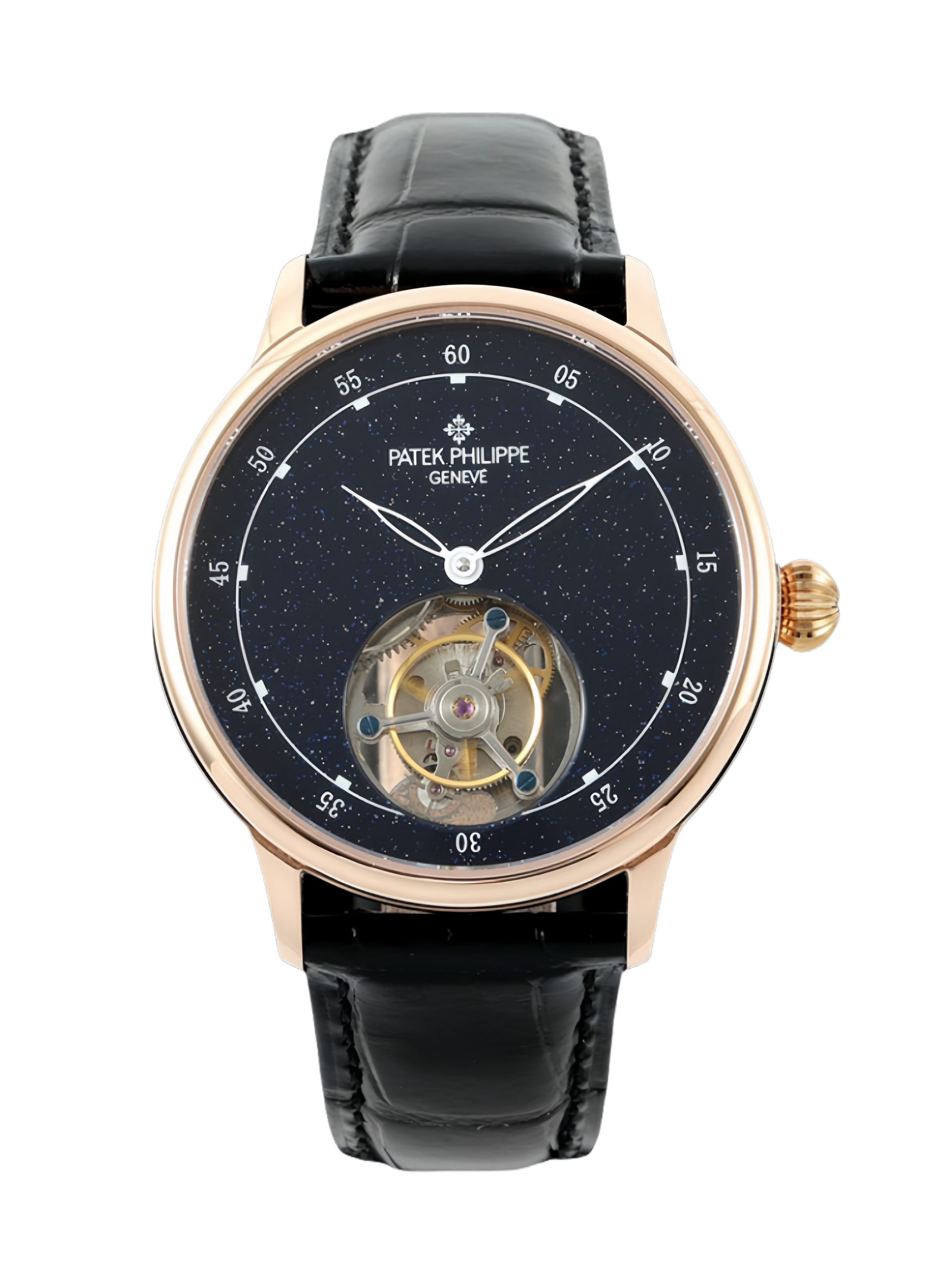 【Super Clone】Patek Philippe Grand Complications Sky Moon Tourbillon Rose Gold 6102P 001 Watch